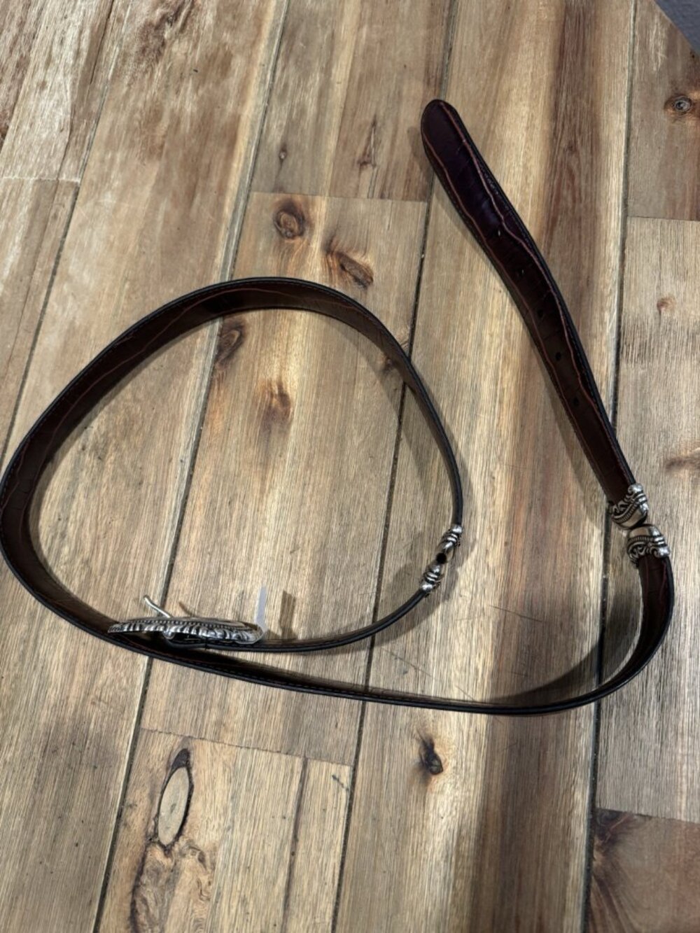 LAKE SHORE DRIVE ACCESSORIES WOMEN'S BELT REVERSIBLE BLACK/BROWN XL EMBOSSED NEW - Picture 9 of 12